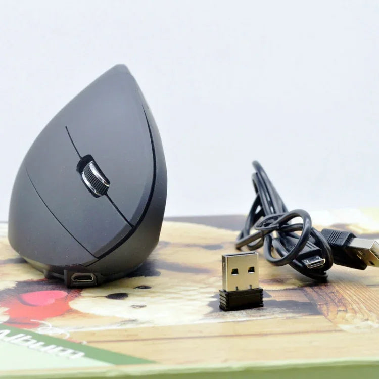 JS-5D 6-Tasten 2,4G Ergonomische Vertikalmaus Kabellose Ladefunktion für grenzüberschreitende Nutzung