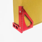 Holzbearbeitungswerkzeuge Aluminiumlegierung 90 Grad Winkel Multifunktionaler Anreißlineal Dreiecklineal, 90 Grad Winkel Lineal