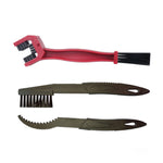 1 Set BG-7168 Fahrrad- und Motorrad-Reinigungsbürste Dreiseitige Kettenbürste, Farbe: Blau + Kleine Bürste, 5 Stück Rot, 5 Stück Blau, 5 Stück Schwarz, Rot + Kleine Bürste, Blau + Kleine Bürste