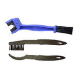 1 Set BG-7168 Fahrrad- und Motorrad-Reinigungsbürste Dreiseitige Kettenbürste, Farbe: Blau + Kleine Bürste, 5 Stück Rot, 5 Stück Blau, 5 Stück Schwarz, Rot + Kleine Bürste, Blau + Kleine Bürste