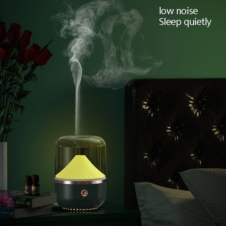 HX-930 Heimschlafzimmer Runder Spiegel Ätherisches Öl Aromatherapie-Gerät Ultraschall-Zerstäubung Feuchtigkeitsspray Luftbefeuchter, Schwarz, Weiß, Grün