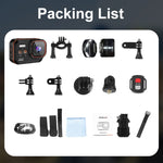 SC002-12 4K Outdoor Sportkamera WiFi Tauchen Wasserdichte Mini-Kamera, Schwarz