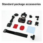 SC002-12 4K Outdoor Sportkamera WiFi Tauchen Wasserdichte Mini-Kamera, Schwarz