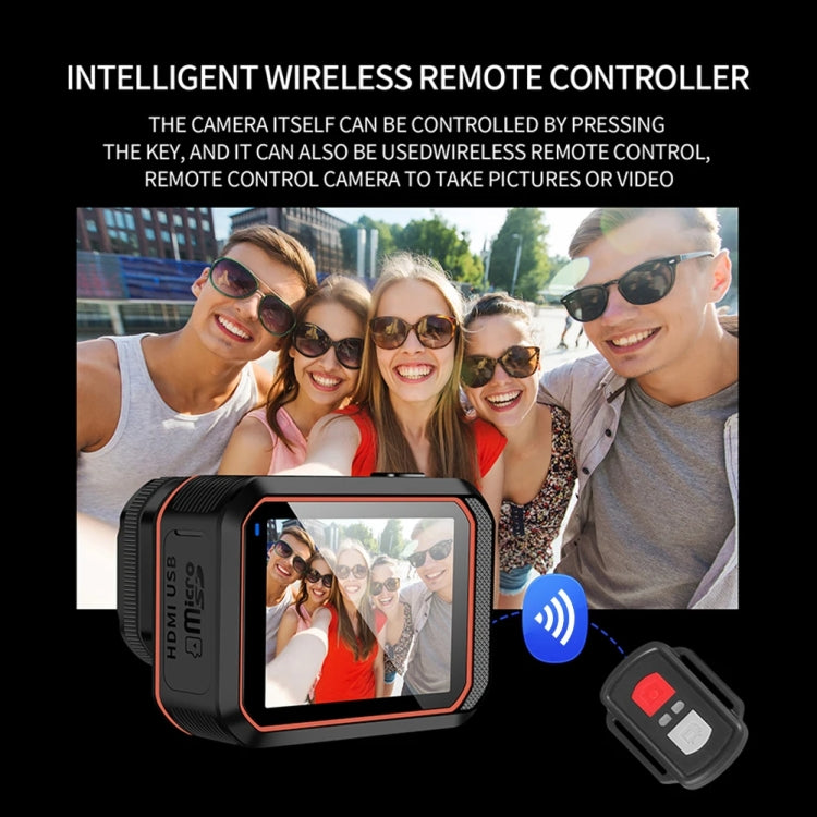SC002-12 4K Outdoor Sportkamera WiFi Tauchen Wasserdichte Mini-Kamera, Schwarz