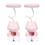 2 STK FY6601 Cartoon Stifthalter Leseschreibtischlampe LED Augenschutz Wohnheim Studenten Schlafzimmer Lampe, Rosa, Blau, Grün
