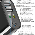 RAYEE K8 Bluetooth 5.0 Audio Empfänger & Sender 2-in-1 Adapter, unterstützt 2.1A Schnellladung U Disk, US-Stecker, K8