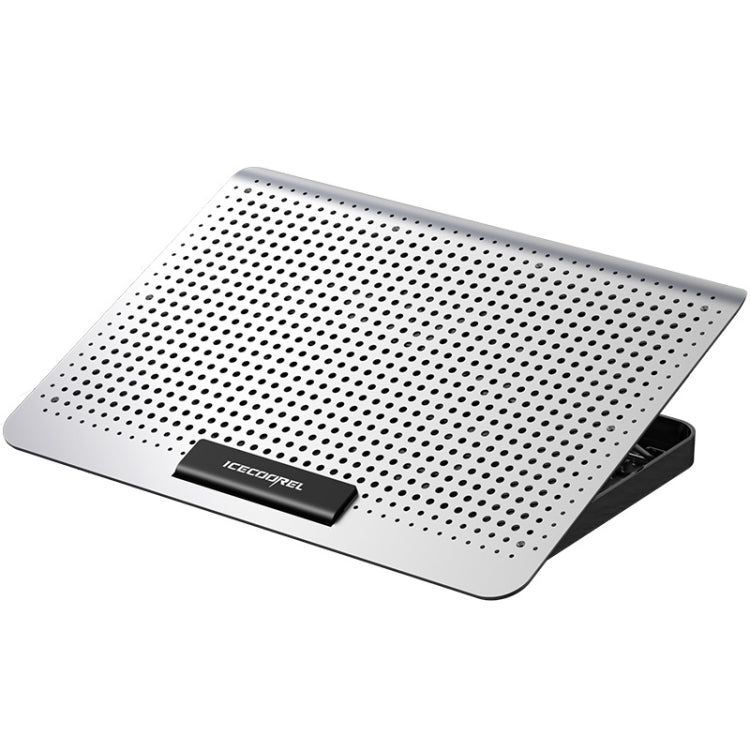 ICE COOREL Laptop Aluminiumlegierung Radiator Lüfter Leiser Notebook Kühlhalter, Space Silber, Wolfram Gold Schwarz, Sechs-Lüfter Space Silber, Sechs-Lüfter Wolfram Gold Schwarz