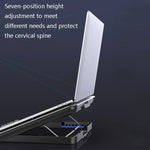 ICE COOREL Laptop Aluminiumlegierung Radiator Lüfter Leiser Notebook Kühlhalter, Space Silber, Wolfram Gold Schwarz, Sechs-Lüfter Space Silber, Sechs-Lüfter Wolfram Gold Schwarz