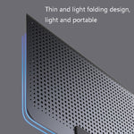ICE COOREL Laptop Aluminiumlegierung Radiator Lüfter Leiser Notebook Kühlhalter, Space Silber, Wolfram Gold Schwarz, Sechs-Lüfter Space Silber, Sechs-Lüfter Wolfram Gold Schwarz