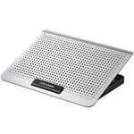 ICE COOREL Laptop Aluminiumlegierung Radiator Lüfter Leiser Notebook Kühlhalter, Space Silber, Wolfram Gold Schwarz, Sechs-Lüfter Space Silber, Sechs-Lüfter Wolfram Gold Schwarz