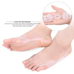 SEBS Material Hallux Valgus Korrektor für große Füße, weicher und bequemer Korrekturgürtel, 1 Paar, SEBS Weiß