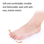 SEBS Material Hallux Valgus Korrektor für große Füße, weicher und bequemer Korrekturgürtel, 1 Paar, SEBS Weiß