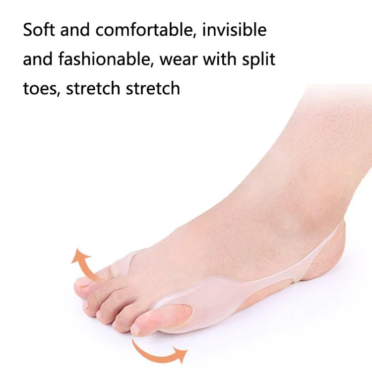 SEBS Material Hallux Valgus Korrektor für große Füße, weicher und bequemer Korrekturgürtel, 1 Paar, SEBS Weiß
