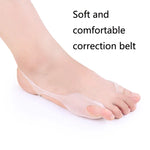 SEBS Material Hallux Valgus Korrektor für große Füße, weicher und bequemer Korrekturgürtel, 1 Paar, SEBS Weiß