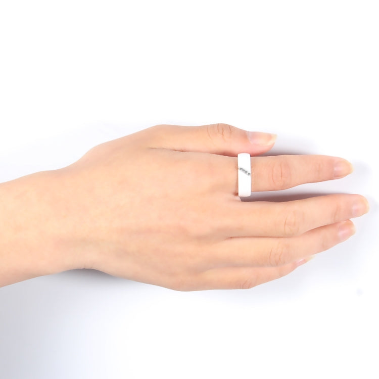 Einfacher Nano-Keramikring Trend Titanstahl mit Zirkonringen, 10, 7, 8, 9, 6