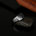 Herren Mode Klassische Strass Emaille Ringe, 7, 8, 9, 10, 11, 12