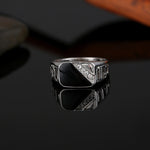 Herren Mode Klassische Strass Emaille Ringe, 7, 8, 9, 10, 11, 12