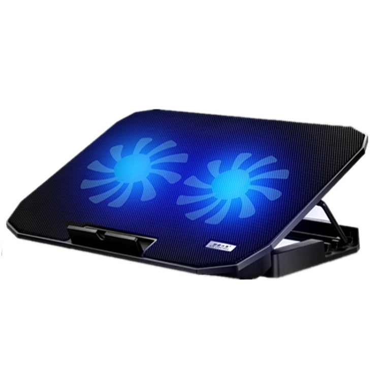 ICE COOREL N106 Laptop Basis Einstellbarer Radiator Dual-Lüfter Notebook Kühlhalter, Standardversion (Blaues Licht), Standardversion (Rotes Licht), Luxusversion (Ritter Dunkel), Luxusversion (Elfenbein Weiß), Luxusversion (Meeresblau)