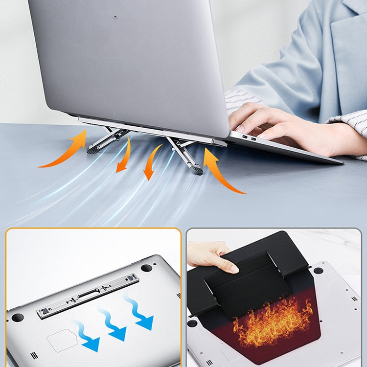 Oatsbasf K01 Verstellbare Desktop-Erhöhung Aluminiumlegierung Kühler Faltbarer Laptop-Ständer