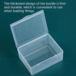 30 Stück Rechteckige transparente Kunststoffbox PP Universalbox Teile Hardware-Werkzeug Aufbewahrungsbox, 30 Stück