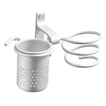Weltraum-Aluminium Haartrocknerhalter (Golden), mit Becher (Silber), mit Becher (Gold), mit Doppelbecher, mit Zahnbürstenhalter