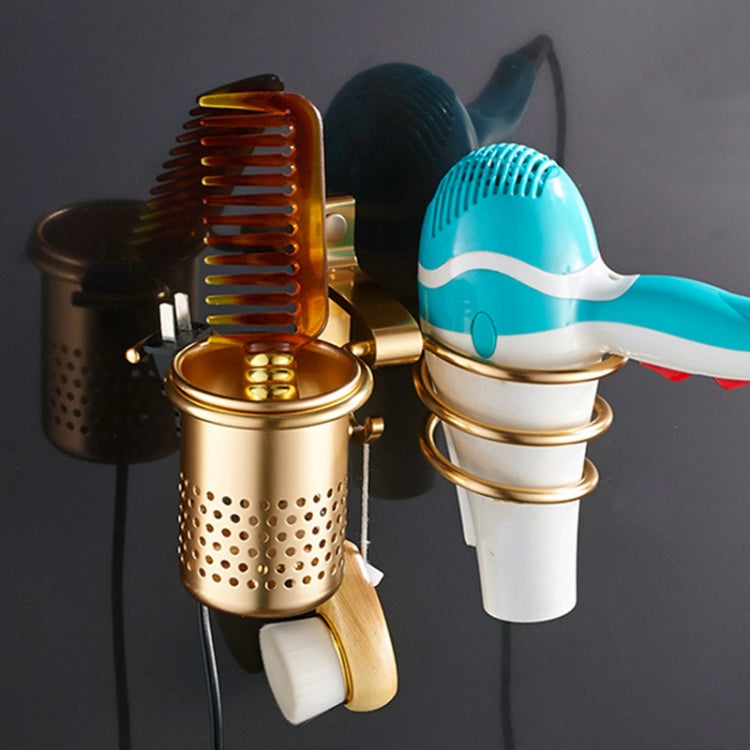 Weltraum-Aluminium Haartrocknerhalter (Golden), mit Becher (Silber), mit Becher (Gold), mit Doppelbecher, mit Zahnbürstenhalter