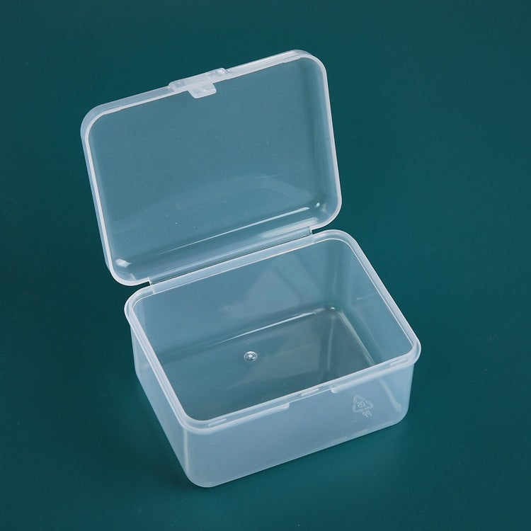 20 rechteckige Plastikboxen, transparente Schreibwaren-Aufbewahrungsbox aus PP für Werkzeugteile und Zubehör, 20 Stück (rechteckig)
