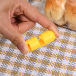 10 Stück H011 Lebensmittelkonservierung und feuchtigkeitsbeständige elastische Dichtungsklammer Snack-Lebensmitteldichtungsklammer, Lila, Weiß, Grün, Schwarz, Gelb