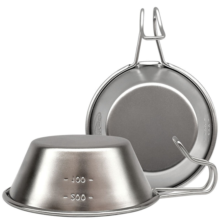 Campingmoon S220 Outdoor Tragbare Verstärkte Edelstahlschüssel Camping Mehrzweck Besteck