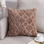 Doppelseitiges Plüschkissen Heim Sofa Kissenbezug, 45x45cm Ohne Füllung, 45x45cm Kissenbezug + Füllung