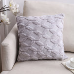 Doppelseitiges Plüschkissen Heim Sofa Kissenbezug, 45x45cm Ohne Füllung, 45x45cm Kissenbezug + Füllung