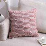 Doppelseitiges Plüschkissen Heim Sofa Kissenbezug, 45x45cm Ohne Füllung, 45x45cm Kissenbezug + Füllung