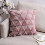 Doppelseitiges Plüschkissen Heim Sofa Kissenbezug, 45x45cm Ohne Füllung, 45x45cm Kissenbezug + Füllung