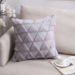 Doppelseitiges Plüschkissen Heim Sofa Kissenbezug, 45x45cm Ohne Füllung, 45x45cm Kissenbezug + Füllung