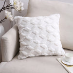 Doppelseitiges Plüschkissen Heim Sofa Kissenbezug, 45x45cm Ohne Füllung, 45x45cm Kissenbezug + Füllung