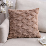 Doppelseitiges Plüschkissen Heim Sofa Kissenbezug, 45x45cm Ohne Füllung, 45x45cm Kissenbezug + Füllung