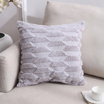Doppelseitiges Plüschkissen Heim Sofa Kissenbezug, 45x45cm Ohne Füllung, 45x45cm Kissenbezug + Füllung