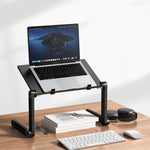 Oatsbasf Faltbarer Computertisch Laptop-Ständer Faltbar Hebbar Höhenverstellbar Tragbares Regal, Stil:, L01 Weiß, L01 Schwarz, L01 Rot, L02 Weiß, L02 Schwarz, L02 Rot