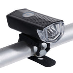 Fahrrad Highlight USB wiederaufladbare Lampe Wasserdichtes Fahrrad-Front- und Rücklicht Set, Frontlicht + Rücklicht (Schwarz)
