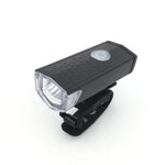 Fahrrad Highlight USB wiederaufladbare Lampe Wasserdichtes Fahrrad-Front- und Rücklicht Set, Frontlicht + Rücklicht (Schwarz)