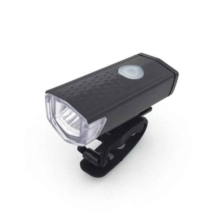 Fahrrad Highlight USB wiederaufladbare Lampe Wasserdichtes Fahrrad-Front- und Rücklicht Set, Frontlicht + Rücklicht (Schwarz)