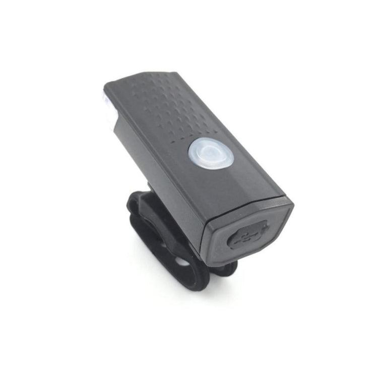 Fahrrad Highlight USB wiederaufladbare Lampe Wasserdichtes Fahrrad-Front- und Rücklicht Set, Frontlicht + Rücklicht (Schwarz)