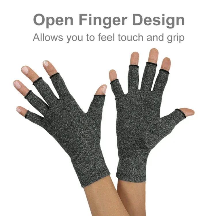 Half Finger Cycling Gloves Arthritis Pressure Health Gloves High Elastic Breathable Anti-edema Rehabilitation Riding Glov, L, M, S