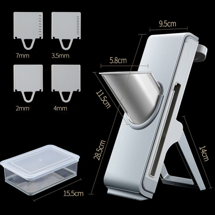 Manuelles Schneiden Cutter Küchenhebel Slicer Pressreibe, Einfaches Grau, Einfaches Blau