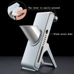 Manuelles Schneiden Cutter Küchenhebel Slicer Pressreibe, Einfaches Grau, Einfaches Blau