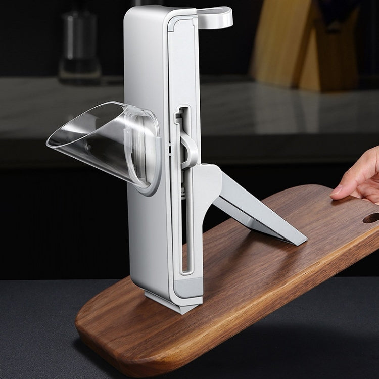 Manuelles Schneiden Cutter Küchenhebel Slicer Pressreibe, Einfaches Grau, Einfaches Blau
