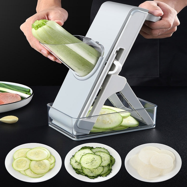 Manuelles Schneiden Cutter Küchenhebel Slicer Pressreibe, Einfaches Grau, Einfaches Blau