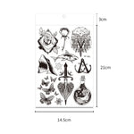 10 Stück Dunkelfluoreszierende, farbwechselnde Tier- und Blumen-Armtattoo-Aufkleber für Erwachsene, wasserfest, BY-001, BY-002, BY-003, BY-004, BY-005, BY-006, BY-007, BY-008
