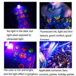 10 Stück Dunkelfluoreszierende, farbwechselnde Tier- und Blumen-Armtattoo-Aufkleber für Erwachsene, wasserfest, BY-001, BY-002, BY-003, BY-004, BY-005, BY-006, BY-007, BY-008