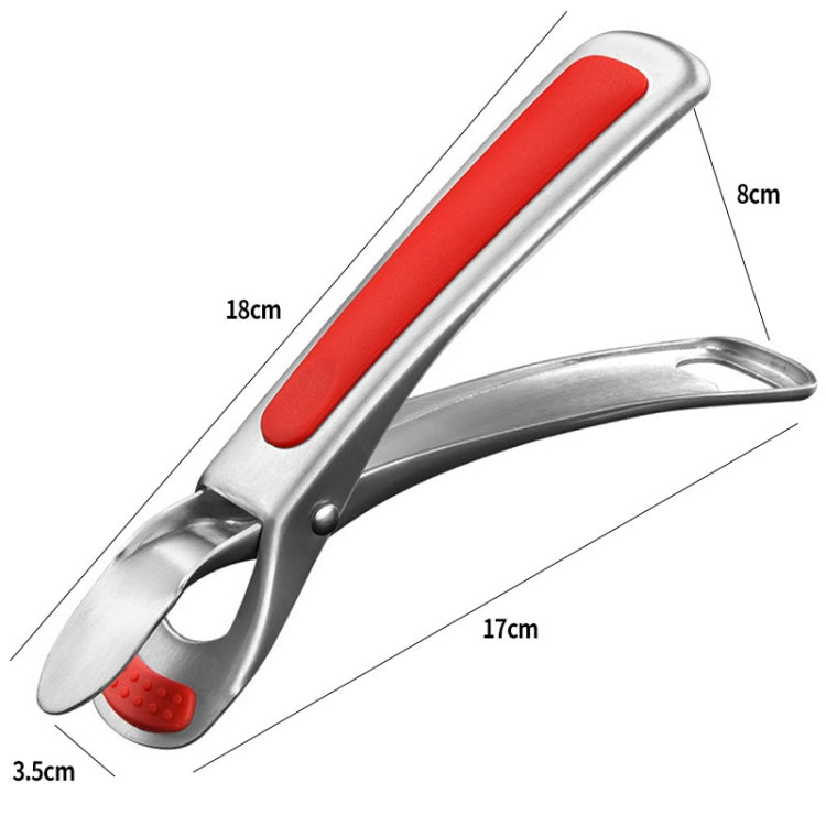 Küche 304 Edelstahl Eingebetteter Gummi Rutschfester Verbrühschutz Geschirrlifter und Tablettheber, Geschirrhalter (Schwarz), Geschirrhalter (Grün)